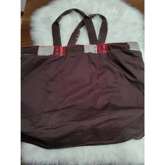 Abercrombie & Fitch Extra Large Reversible Flannel Tote Bag - Picture 6 of 6